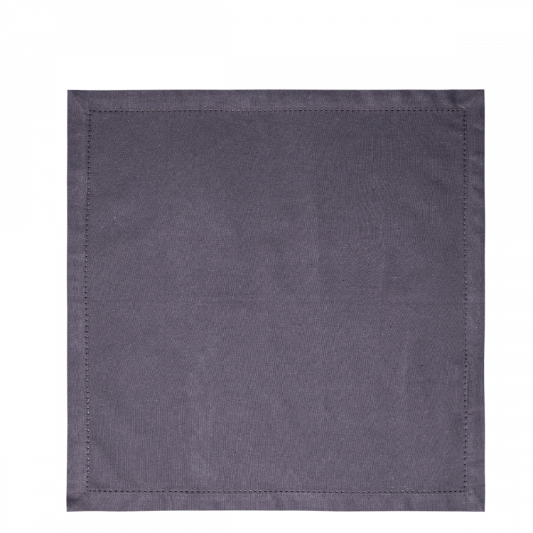 Stoffservietten 45 x 45 cm Stahlgrau, 2 Stk. - Basic Ambiente