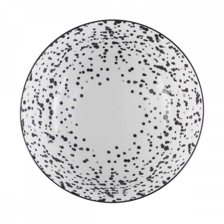 Müslischale mit schwarzem Muster 17,8 cm - Basic