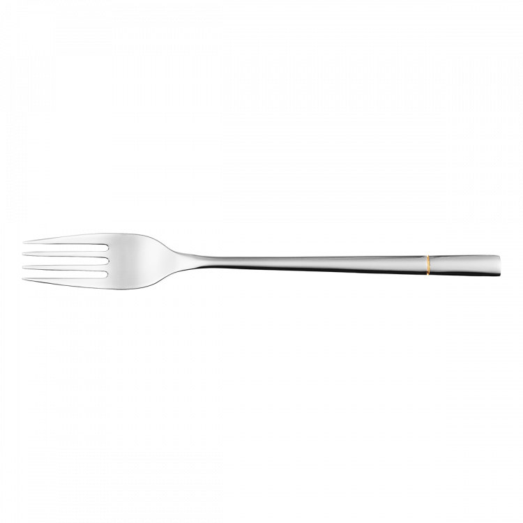 Besteckset 24-tlg. Dessert Luxus Rille teilvergoldet