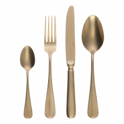 Besteckset 30 tlg. - Baguette Vintage PVD Champagne Stone Wash