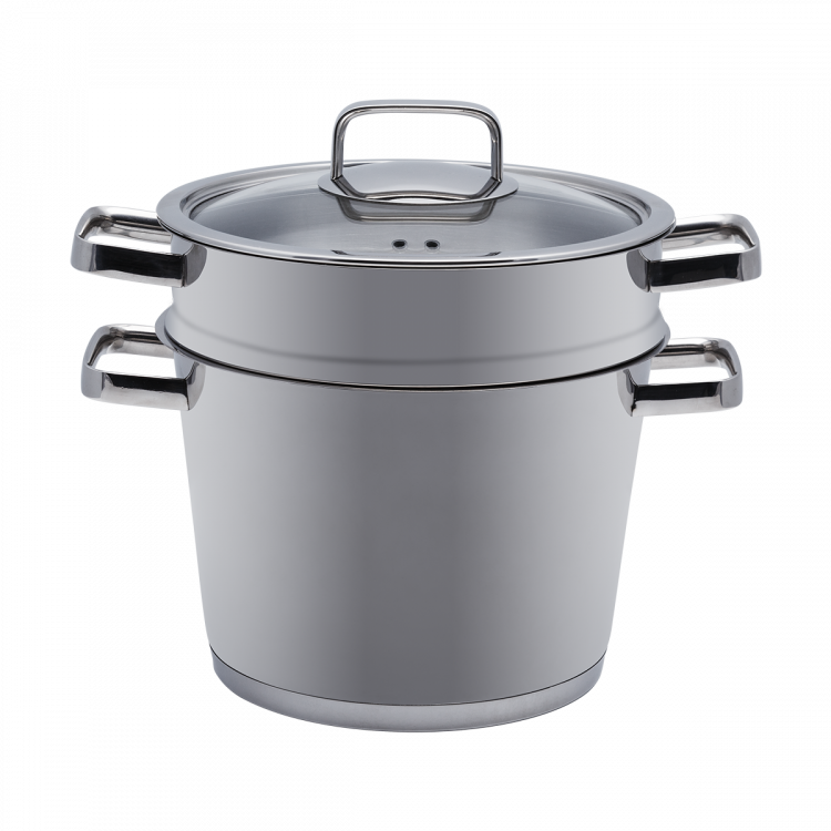 Pastatopf 24 cm, Merkur 6,5 l mit Glasdeckel Premium Lunasol