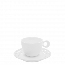 Kaffeeservice, gelocht 12-teilig - Flow