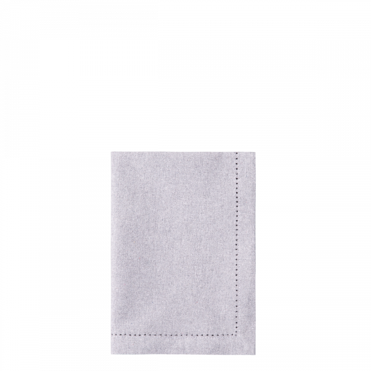 Stoff-Tischset 32 x 48 cm Silber-Melange, 2 Stk. - Basic Ambiente