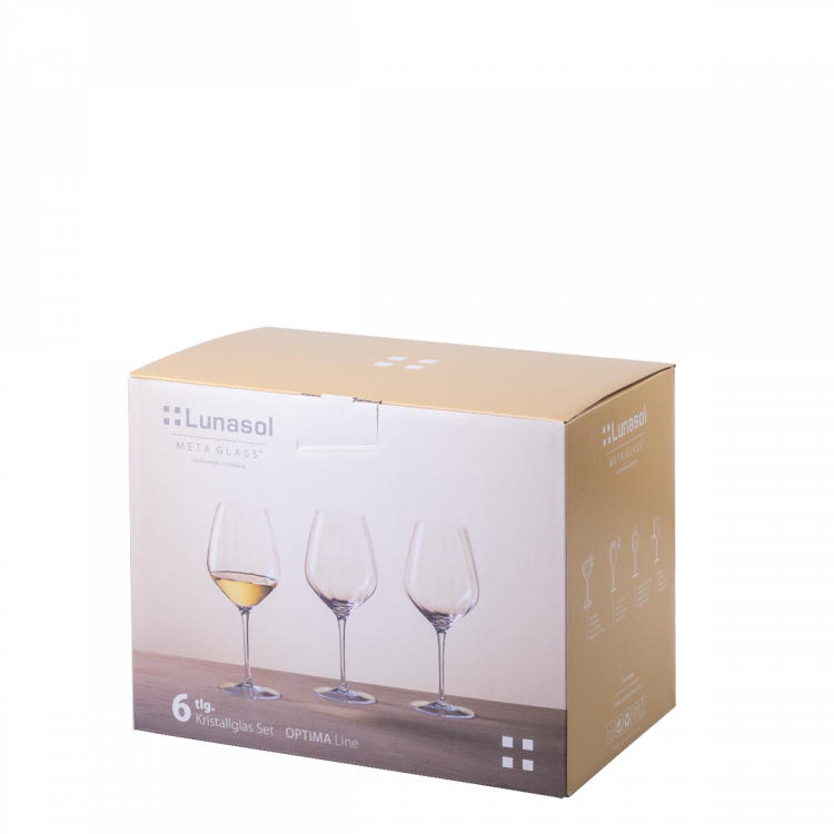 Weissweinglas 430 ml Set 6-tlg. - Optima Line Glas Lunasol