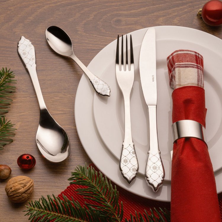 Besteckset 24-tlg. mit Laser Weihnachten – Duke