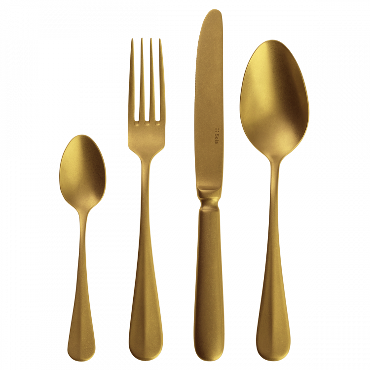 Besteckset 24 tlg.  - Baguette Vintage PVD Gold