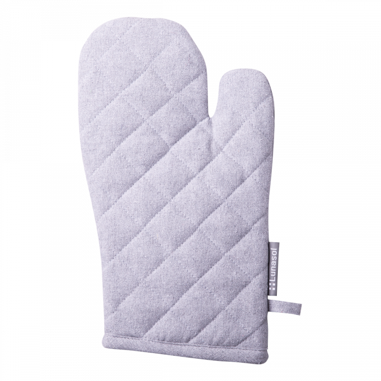Ofenhandschuh 19 x 32 cm Silber Melange - Basic Ambiente