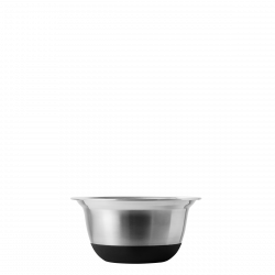 Rührschüssel-Set CNS 4-tlg. mit Kunststoffdeckel und rutschfestem Silikon-Boden Basic Kitchen