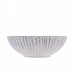 Müslischale mit hellgrauem Muster 17,8 cm - Basic