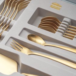 Kuchenset 13-tlg. in Box - Alpha PVD Gold