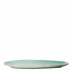 Platte oval 41 cm - Gaya Sand türkis Lunasol