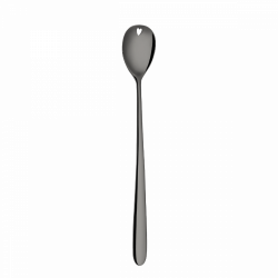 Latte-/Limonadenlöffel mit Herz PVD grey - Love Cutlery