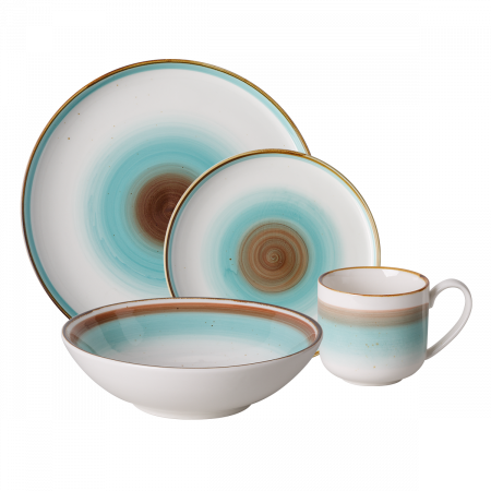 Geschirr-Set 16-tlg. – Gaya RGB Rustico gloss Lunasol
