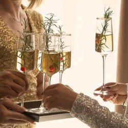 Champagner -Glas 250 ml Set 4-tlg. - 21st Glas Lunasol