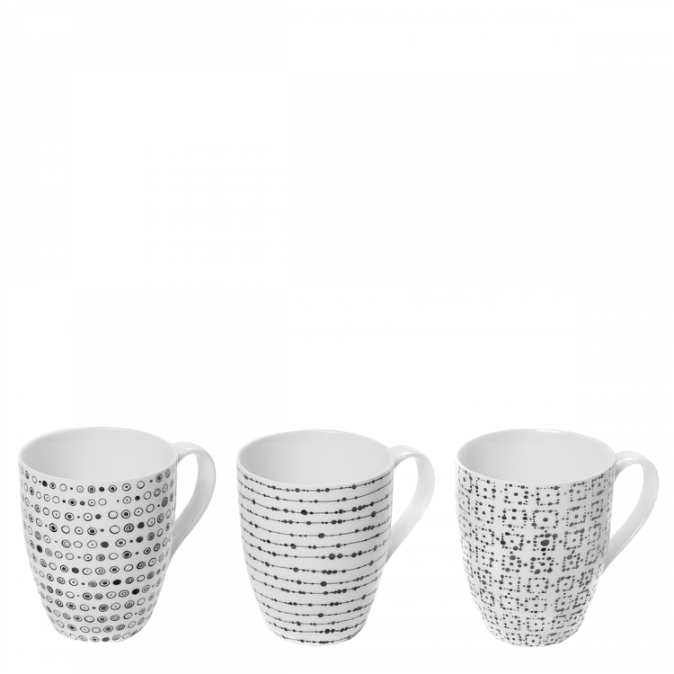 Becher-Set 320 ml Set 3 tlg. - Basic Dots