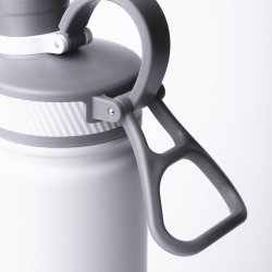 Thermo-Trinkflasche CNS Doppelwand 650 ml schwarz matt