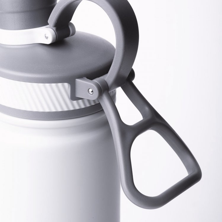 Thermo-Trinkflasche CNS Doppelwand 650 ml schwarz matt