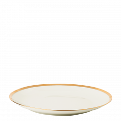 Teller flach Coupe 27 cm Set 4-tlg. - FLOW Lunasol mit Gold-Rand
