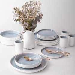 Porzellan Set 16-tlg. - Gaya Atelier Glacial Ice