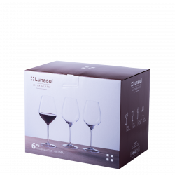 Rotweinglas 570 ml Set 6-tlg. - Optima Glas Lunasol