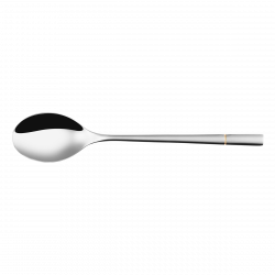 Besteckset 24-tlg. Dessert Luxus Rille teilvergoldet