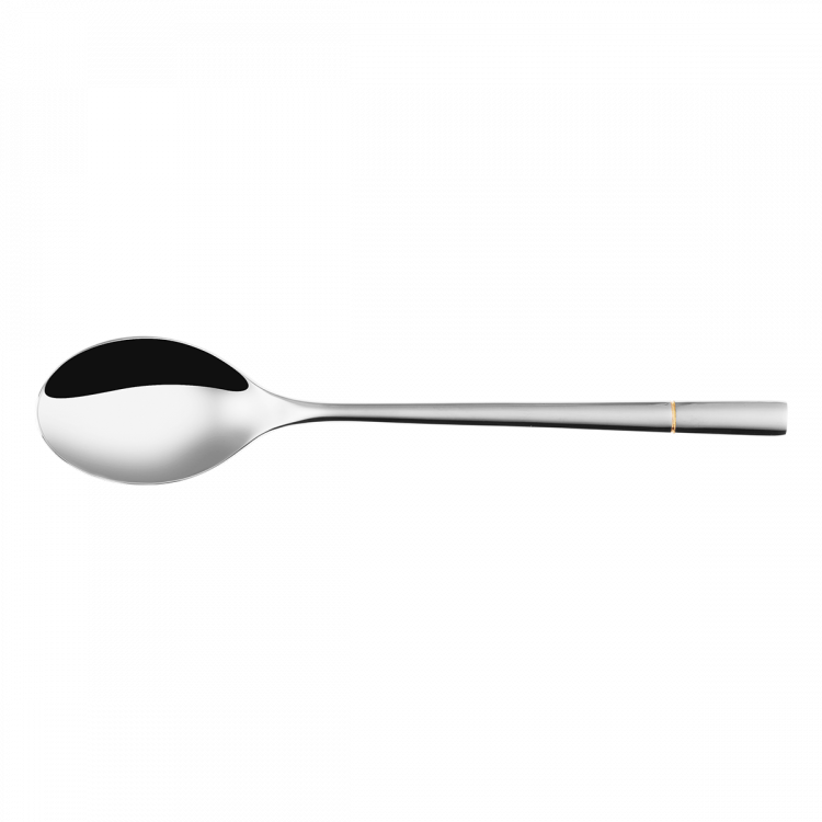 Besteckset 24-tlg. Dessert Luxus Rille teilvergoldet