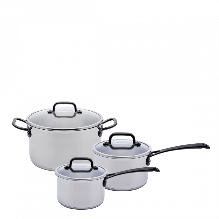 Pfannenset 6-tlg. Orion GAYA Inox mit Profigriffen