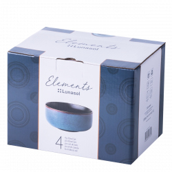 Keramik-Schalen Set 4-tlg. Elements Night