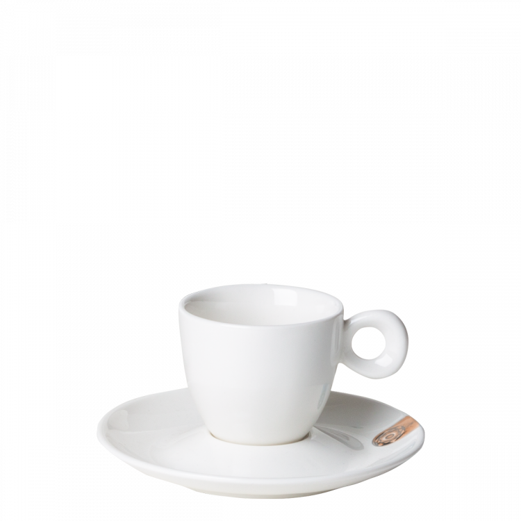 Mocca-Untere mit braunem Ornament 12,5 cm – Gaya RGB
