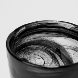 Wasserglas schwarz 300 ml - Elements Glas