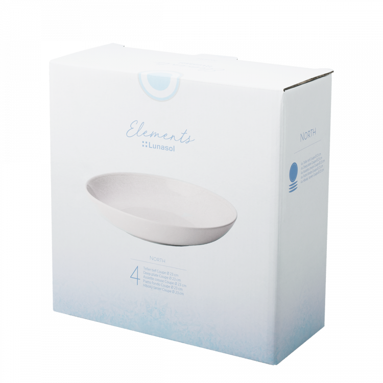 Teller tief rund Coupe 23 cm Set 4-tlg. - Elements North
