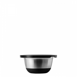 Rührschüssel-Set CNS 8-tlg. mit Kunststoffdeckel und rutschfestem Silikon-Boden Basic Kitchen