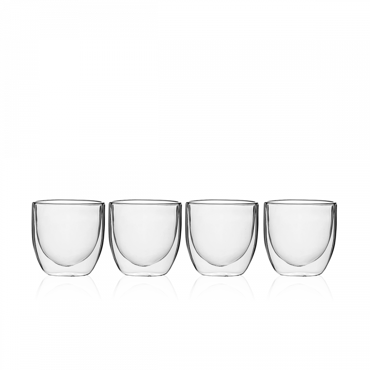 Glas BASIC Glas Double Wall 250 ml - Set 4 tlg.