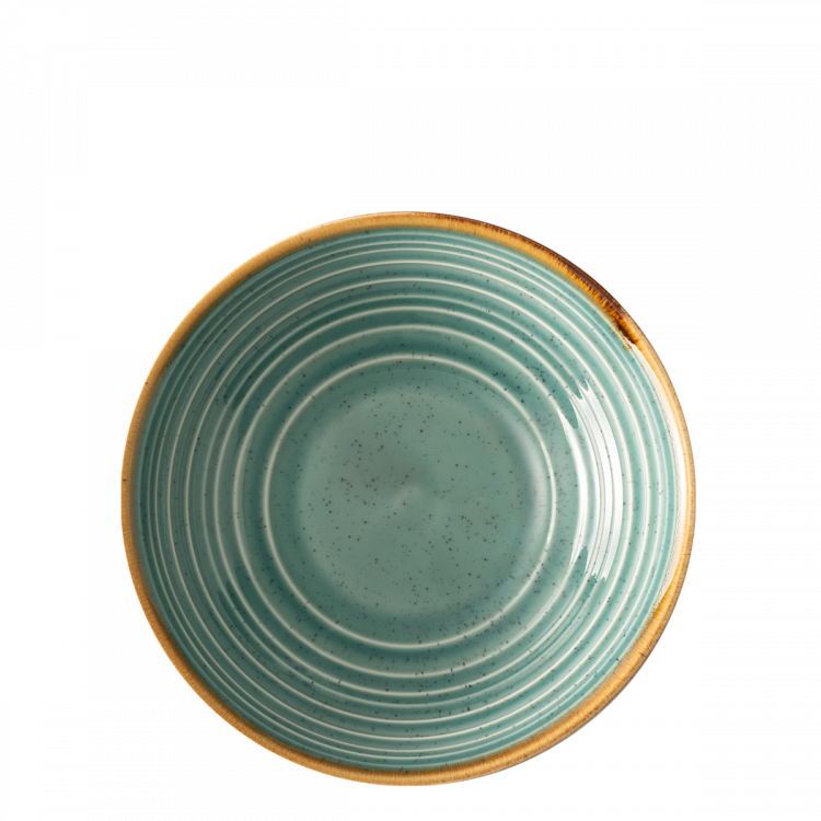 Teller tief 19,5 cm Spiral - Gaya Sand türkis Lunasol