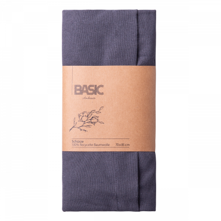Schürze  70 x 85 cm Stahlgrau - Basic Ambiente