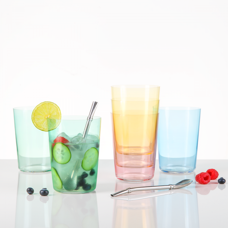 21st Century Glas Lunasol Color - Longdrink 515 ml hellblau Set 6-tlg.