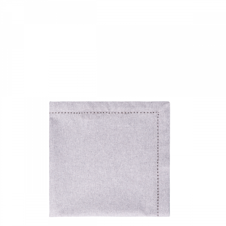 Stoffservietten 45 x 45 cm Silber-Melange, 2 Stk. - Basic Ambiente
