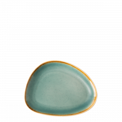 Platte oval Triangle 20,5 x 15,9 cm - Gaya Sand türkis Lunasol