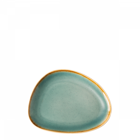 Platte oval Triangle 20,5 x 15,9 cm - Gaya Sand türkis Lunasol