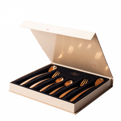 Set 6-tlg. mit Herz S-Line PVD Rose Gold poliert