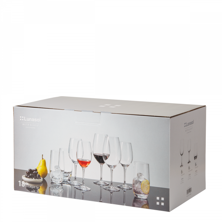 Starterset Gläser 18 Stück - Benu Basic Premium Glas Lunasol