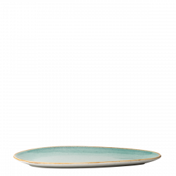 Platte oval 36 cm - Gaya Sand türkis Lunasol