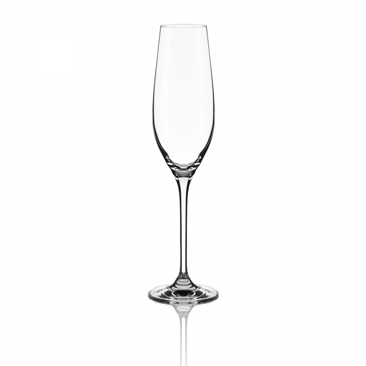 Gläser Champagner 210 ml 6-tlg. Set - Premium Glas Crystal