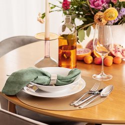 Tischset rund PVC Gold ø 38 cm Elements Ambiente