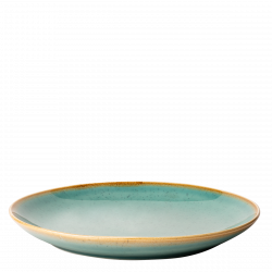 Teller flach 28 cm - Gaya Sand türkis Lunasol