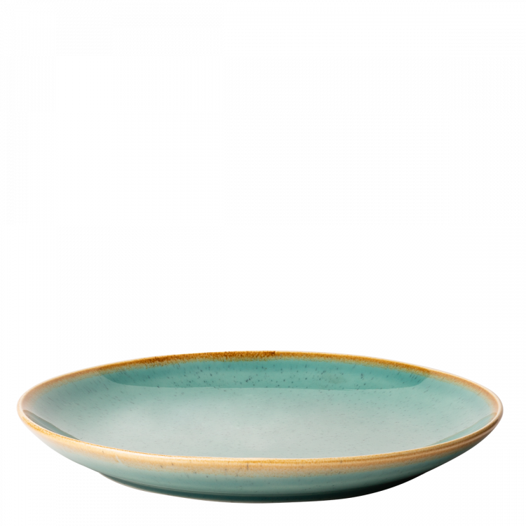 Teller flach 28 cm - Gaya Sand türkis Lunasol
