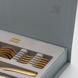 Kuchenset 13-tlg. in Box - Alpha PVD Gold