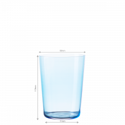 21st Century Glas Lunasol Color - Longdrink 515 ml hellblau Set 6-tlg.