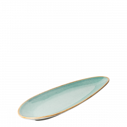 Platte oval 36 cm - Gaya Sand türkis Lunasol