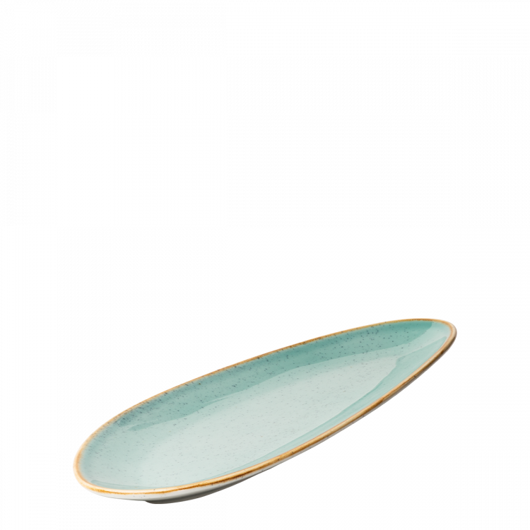 Platte oval 36 cm - Gaya Sand türkis Lunasol